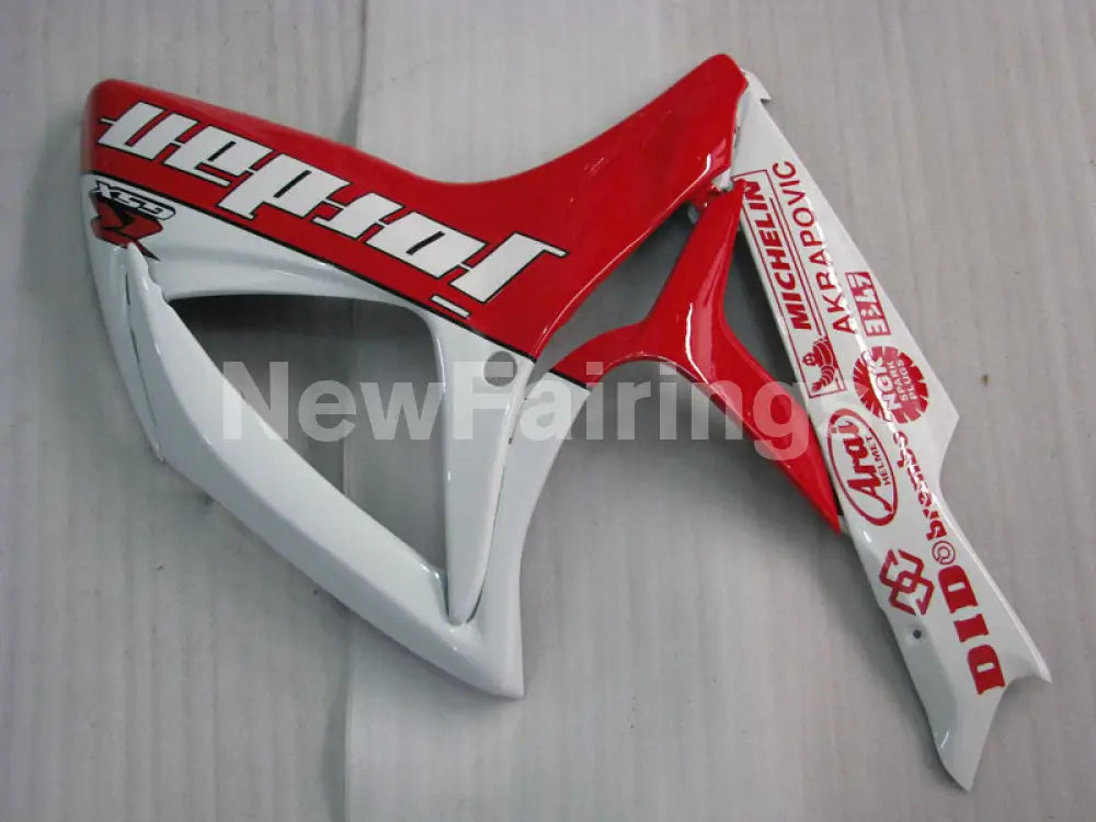 White and Red Jordan - GSX-R750 06-07 Fairing Kit Vehicles