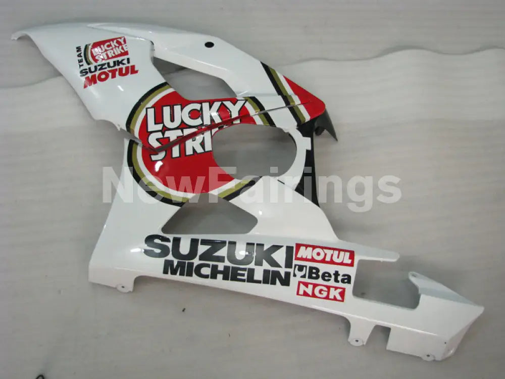 White and Red Lucky Strike - GSX - R1000 05 - 06 Fairing