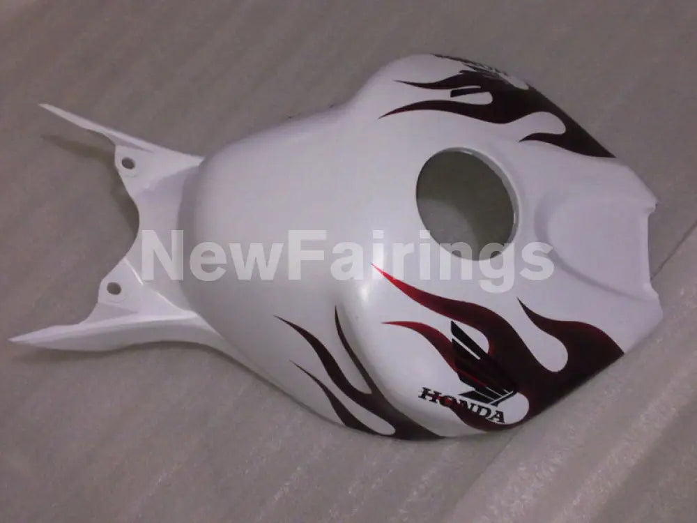 White and Wine Red Flame - CBR1000RR 06-07 Fairing Kit -