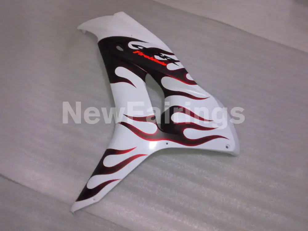 White and Wine Red Flame - CBR1000RR 06-07 Fairing Kit -