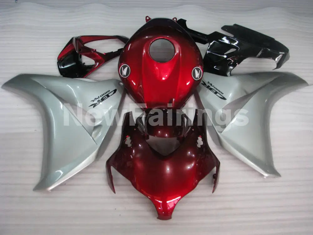 Wine Red and Silver Factory Style - CBR1000RR 08-11 Fairing