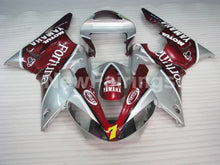 Cargar imagen en el visor de la galería, Wine Red and Silver Fortuna - YZF-R1 00-01 Fairing Kit