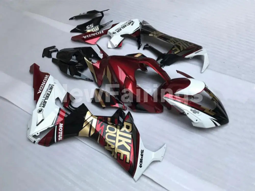 Wine Red and White BIKE - CBR1000RR 17-23 Fairing Kit -