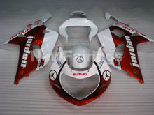 Cargar imagen en el visor de la galería, Wine Red and White Jordan - GSX-R600 01-03 Fairing Kit -