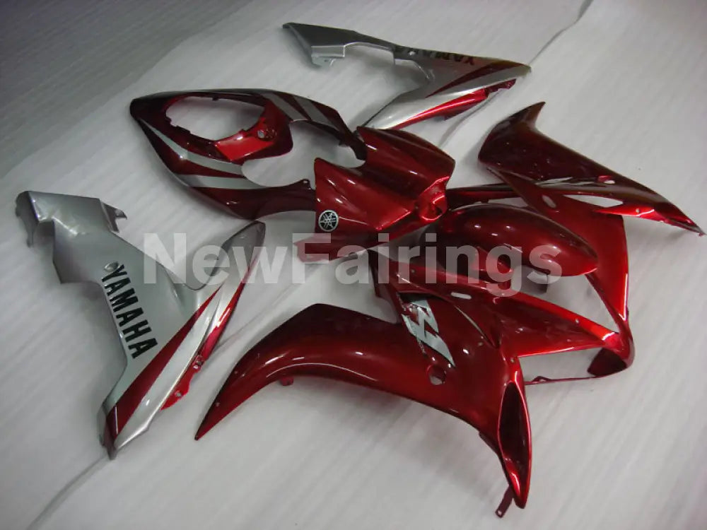 Wine Red Silver Factory Style - YZF-R1 04-06 Fairing Kit