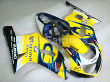 Cargar imagen en el visor de la galería, Yellow and Blue Corona - GSX-R600 01-03 Fairing Kit -