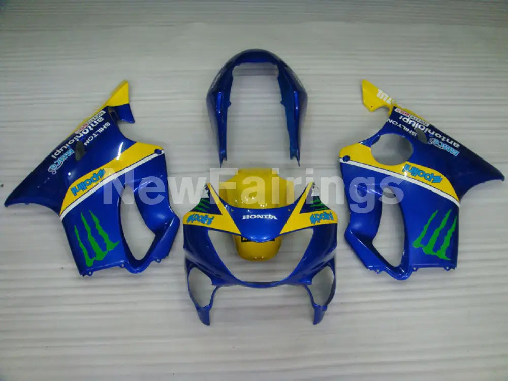 Yellow and Blue Monster - CBR600 F4 99-00 Fairing Kit -