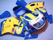 Cargar imagen en el visor de la galería, Yellow and Blue White Corona - GSX-R600 96-00 Fairing Kit -