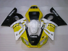 Cargar imagen en el visor de la galería, Yellow and White Black Factory Style - YZF-R6 98-02 Fairing Kit Vehicles &amp; Parts &gt; Vehicle Parts &amp; Accessories &gt; Motor