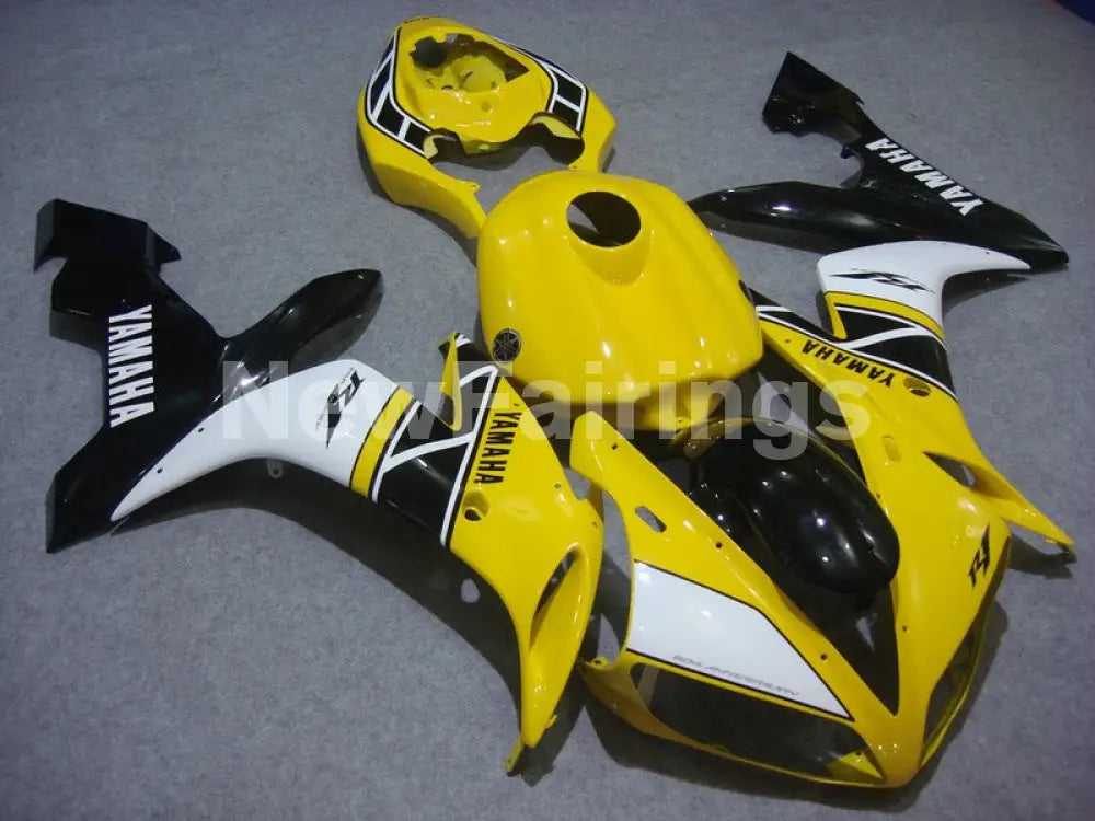 Yellow Black White Factory Style - YZF-R1 04-06 Fairing Kit