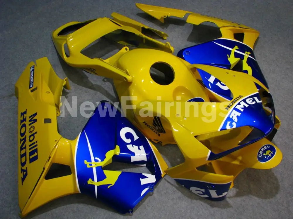 Yellow and Blue Camel - CBR600RR 03-04 Fairing Kit -