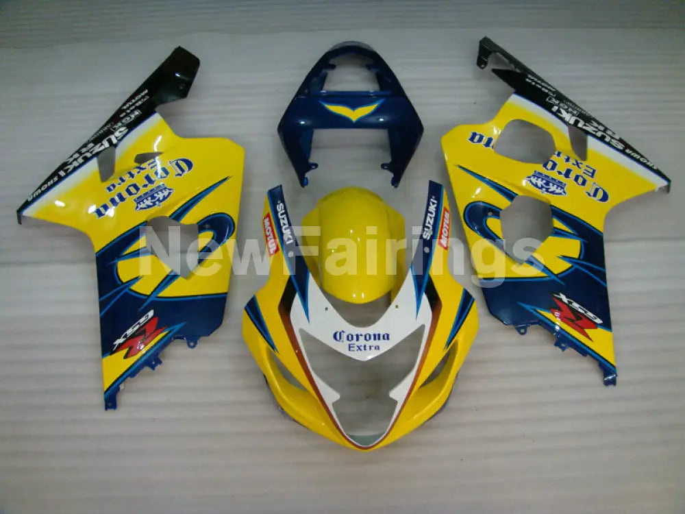 Yellow and Blue Corona - GSX-R600 04-05 Fairing Kit -