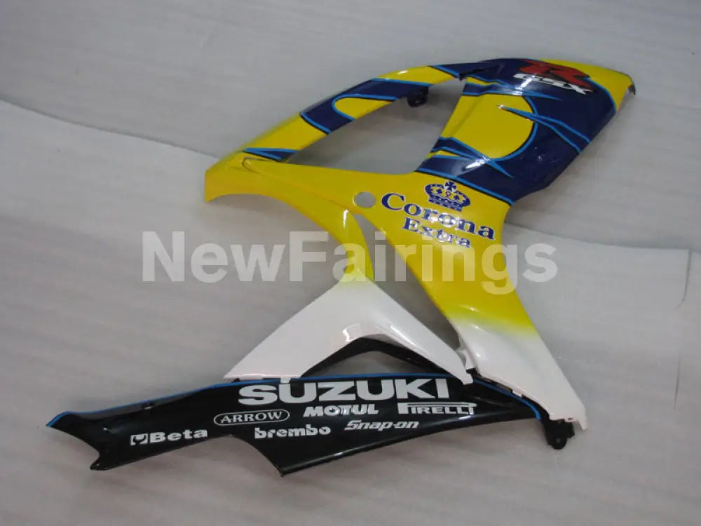 Yellow and Blue White Corona - GSX-R750 06-07 Fairing Kit