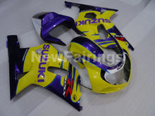 Cargar imagen en el visor de la galería, Yellow and Purple Factory Style - GSX-R600 01-03 Fairing Kit